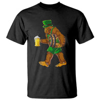 St Patricks Day Bigfoot T Shirt Sasquatch Beer Funny Party Shamrock