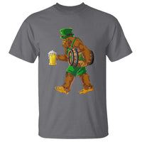 St Patricks Day Bigfoot T Shirt Sasquatch Beer Funny Party Shamrock