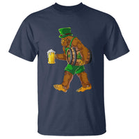 St Patricks Day Bigfoot T Shirt Sasquatch Beer Funny Party Shamrock