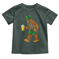 St Patricks Day Bigfoot Toddler T Shirt Sasquatch Beer Funny Party Shamrock