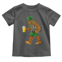 St Patricks Day Bigfoot Toddler T Shirt Sasquatch Beer Funny Party Shamrock