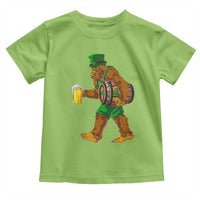 St Patricks Day Bigfoot Toddler T Shirt Sasquatch Beer Funny Party Shamrock