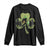 St Patricks Day Bigfoot Long Sleeve Shirt Sasquatch Irish Beer Lovers Shamrock Clover Leaf