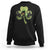 St Patricks Day Bigfoot Sweatshirt Sasquatch Irish Beer Lovers Shamrock Clover Leaf