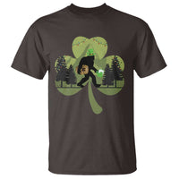 St Patricks Day Bigfoot T Shirt Sasquatch Irish Beer Lovers Shamrock Clover Leaf
