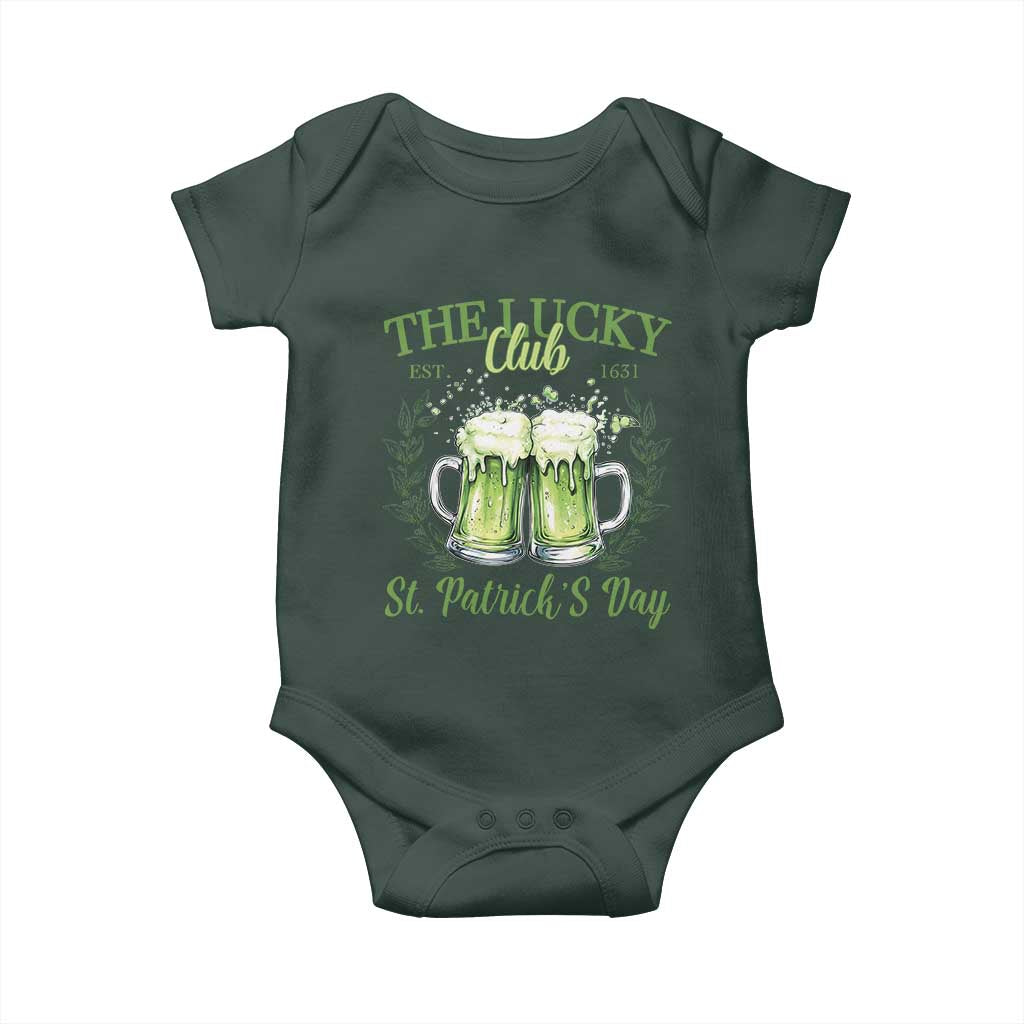 Irish Cat Eating Ramen Noodles Cute Anime St Patrick's Day Baby Onesie The Lucky Club