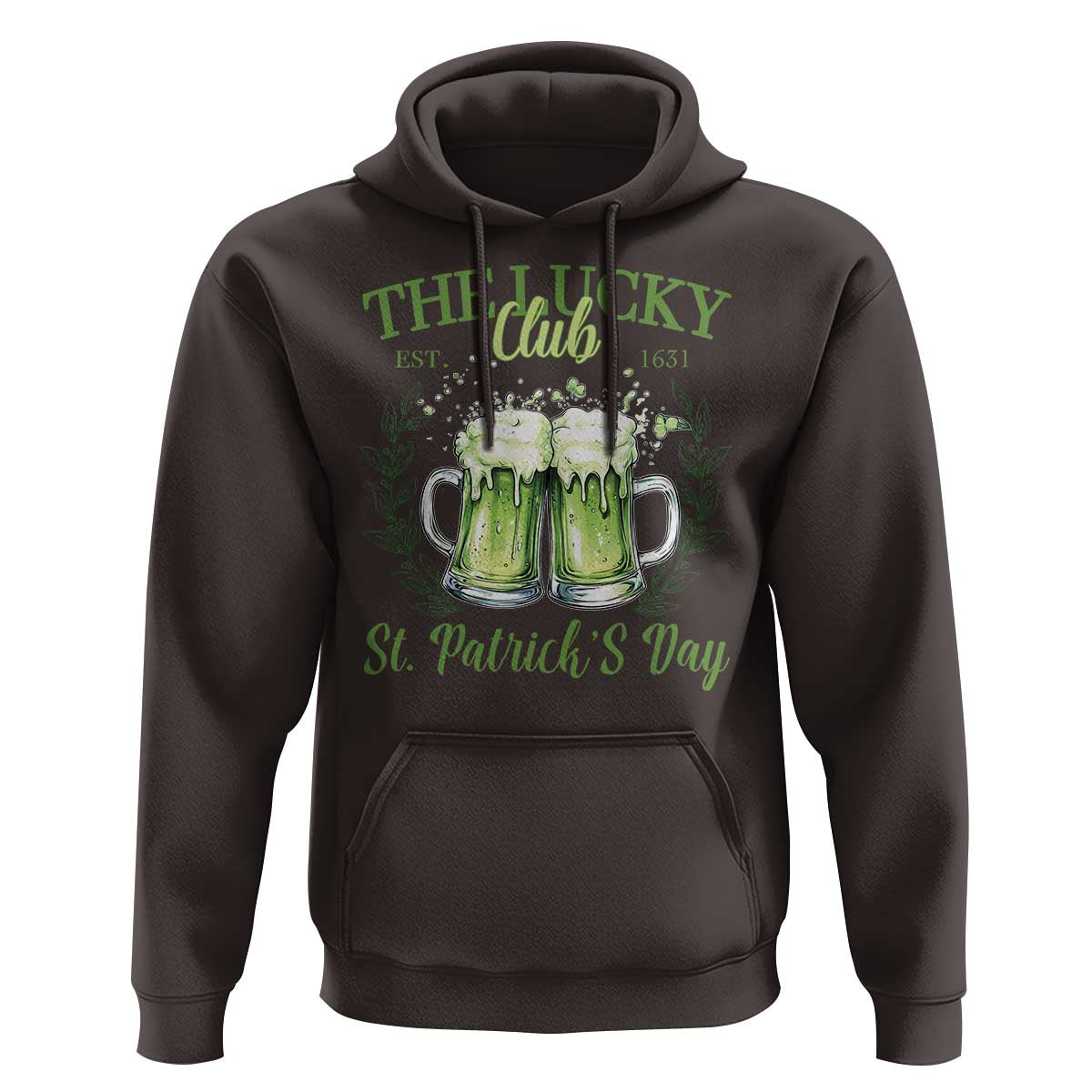 Irish Cat Eating Ramen Noodles Cute Anime St Patrick's Day Hoodie The Lucky Club