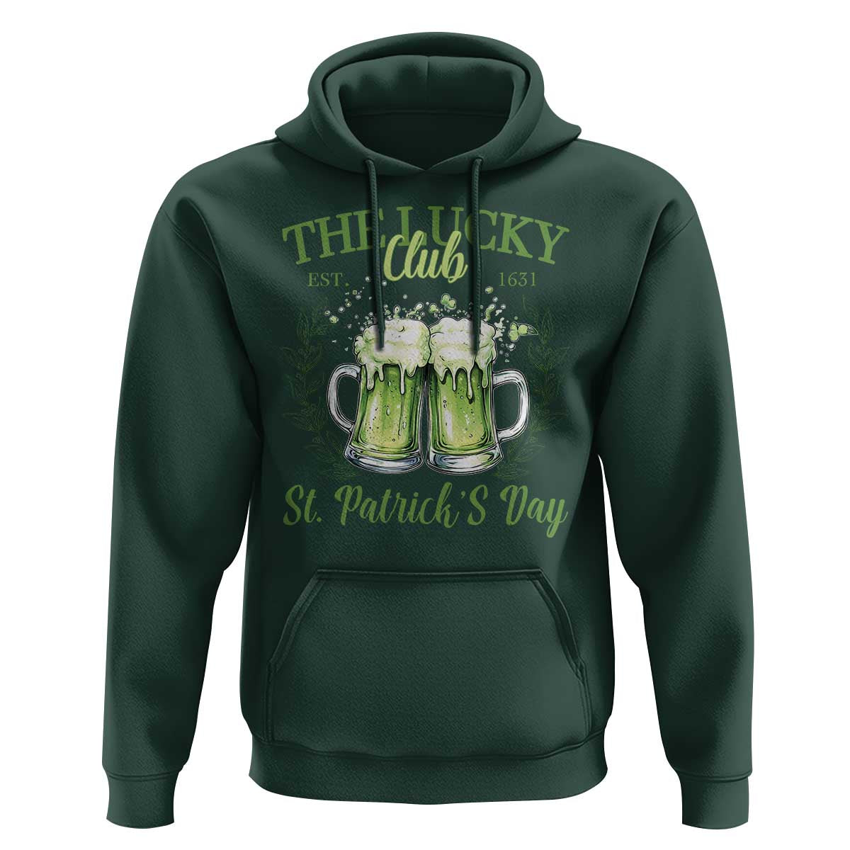 Irish Cat Eating Ramen Noodles Cute Anime St Patrick's Day Hoodie The Lucky Club