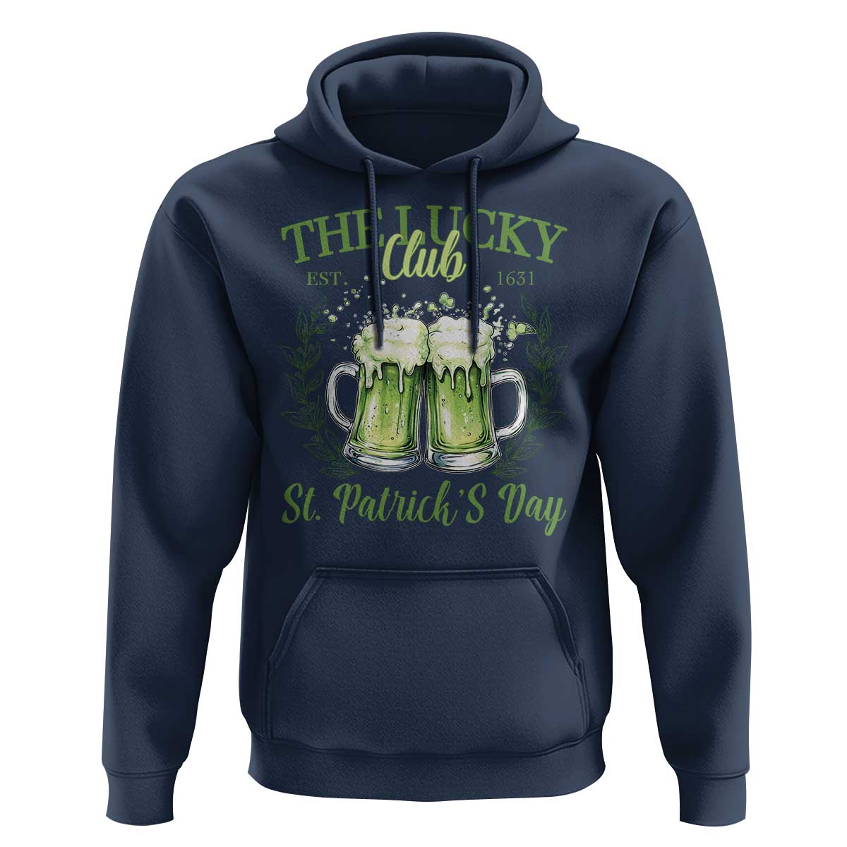 Irish Cat Eating Ramen Noodles Cute Anime St Patrick's Day Hoodie The Lucky Club