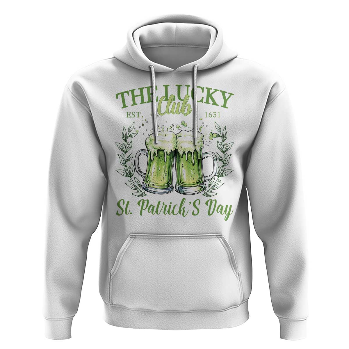 Irish Cat Eating Ramen Noodles Cute Anime St Patrick's Day Hoodie The Lucky Club