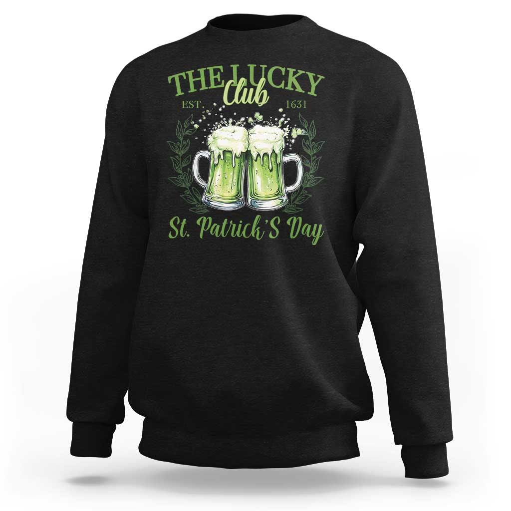 Irish Cat Eating Ramen Noodles Cute Anime St Patrick's Day Sweatshirt The Lucky Club
