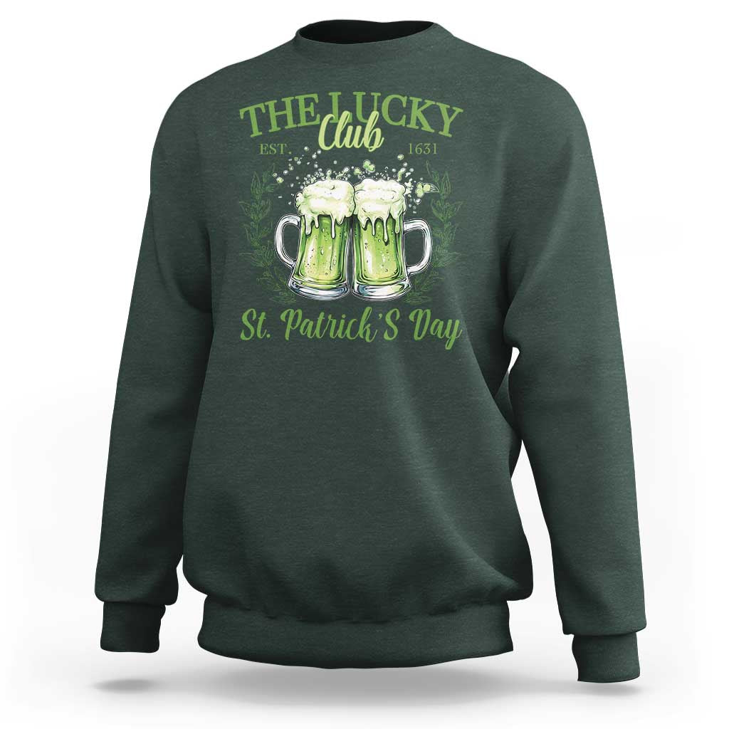 Irish Cat Eating Ramen Noodles Cute Anime St Patrick's Day Sweatshirt The Lucky Club