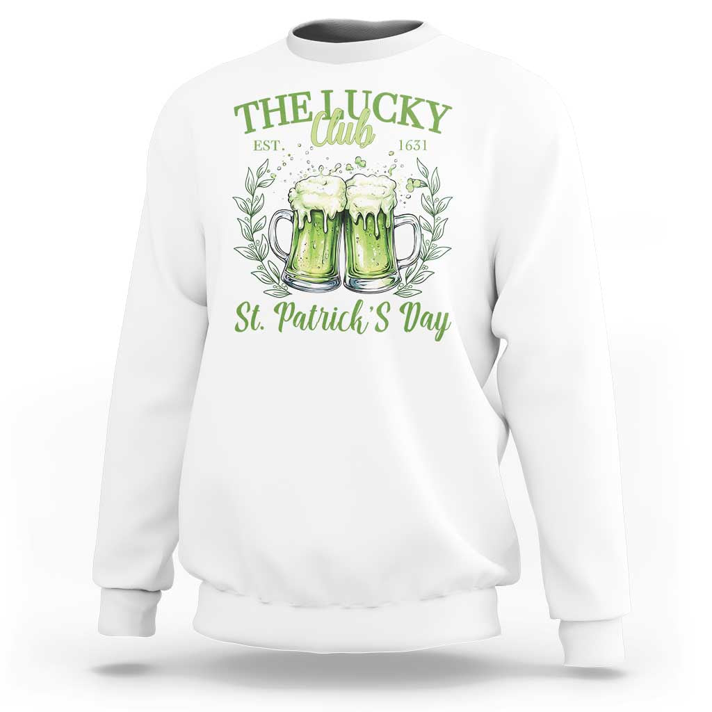 Irish Cat Eating Ramen Noodles Cute Anime St Patrick's Day Sweatshirt The Lucky Club
