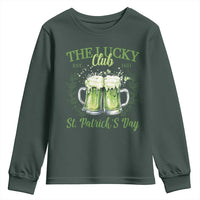 Irish Cat Eating Ramen Noodles Cute Anime St Patrick's Day Youth Sweatshirt The Lucky Club
