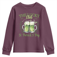 Irish Cat Eating Ramen Noodles Cute Anime St Patrick's Day Youth Sweatshirt The Lucky Club