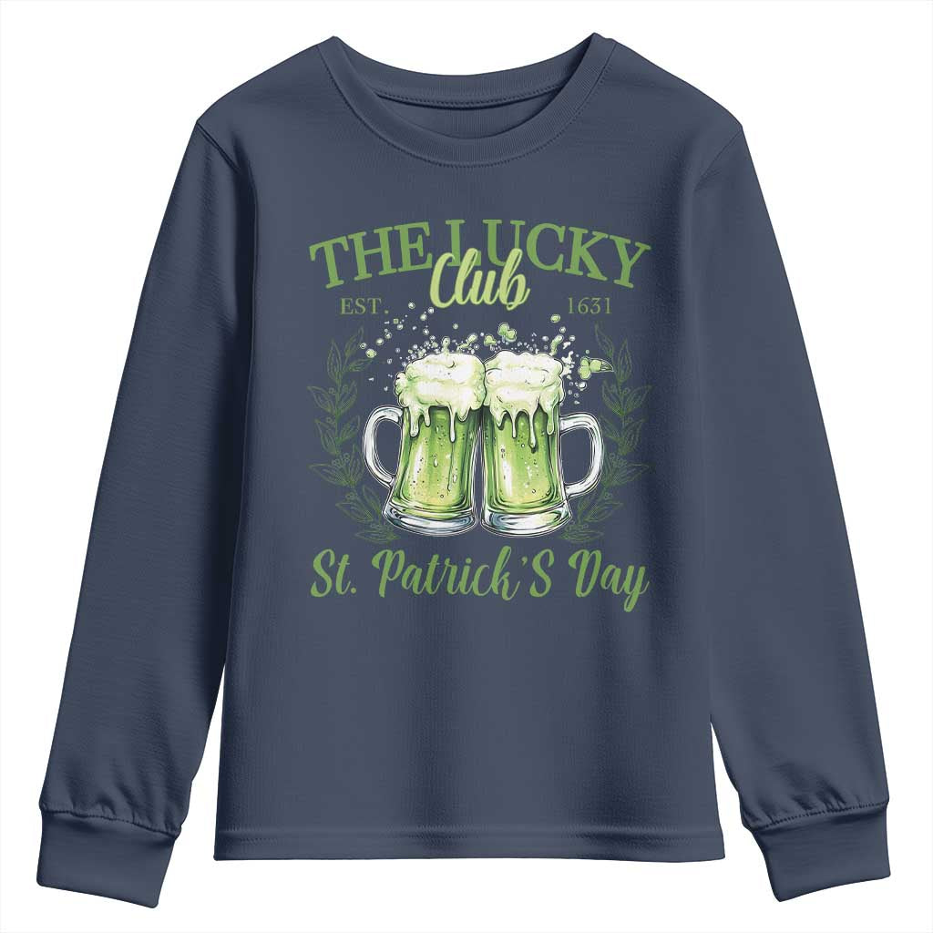Irish Cat Eating Ramen Noodles Cute Anime St Patrick's Day Youth Sweatshirt The Lucky Club