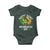 St Patricks Day Bigfoot Baby Onesie Irish Shamrock Sasquatch Beer Lovers