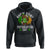 St Patricks Day Bigfoot Hoodie Irish Shamrock Sasquatch Beer Lovers