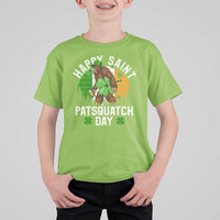 St Patricks Day Bigfoot T Shirt For Kid Irish Shamrock Sasquatch Beer Lovers