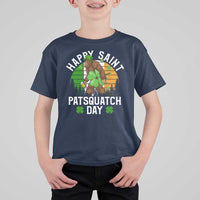 St Patricks Day Bigfoot T Shirt For Kid Irish Shamrock Sasquatch Beer Lovers