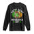 St Patricks Day Bigfoot Long Sleeve Shirt Irish Shamrock Sasquatch Beer Lovers