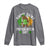 St Patricks Day Bigfoot Long Sleeve Shirt Irish Shamrock Sasquatch Beer Lovers