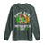 St Patricks Day Bigfoot Long Sleeve Shirt Irish Shamrock Sasquatch Beer Lovers