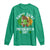 St Patricks Day Bigfoot Long Sleeve Shirt Irish Shamrock Sasquatch Beer Lovers