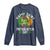 St Patricks Day Bigfoot Long Sleeve Shirt Irish Shamrock Sasquatch Beer Lovers