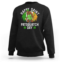 St Patricks Day Bigfoot Sweatshirt Irish Shamrock Sasquatch Beer Lovers