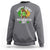 St Patricks Day Bigfoot Sweatshirt Irish Shamrock Sasquatch Beer Lovers