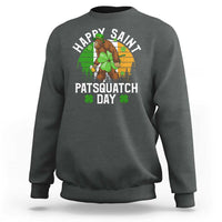St Patricks Day Bigfoot Sweatshirt Irish Shamrock Sasquatch Beer Lovers