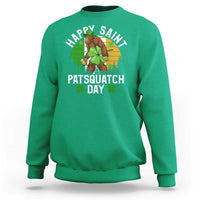 St Patricks Day Bigfoot Sweatshirt Irish Shamrock Sasquatch Beer Lovers