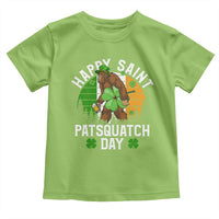 St Patricks Day Bigfoot Toddler T Shirt Irish Shamrock Sasquatch Beer Lovers