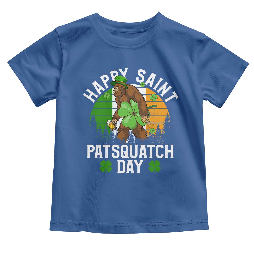 St Patricks Day Bigfoot Toddler T Shirt Irish Shamrock Sasquatch Beer Lovers