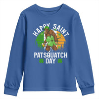 St Patricks Day Bigfoot Youth Sweatshirt Irish Shamrock Sasquatch Beer Lovers