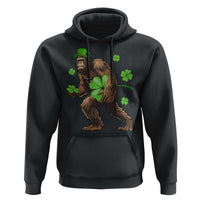 St Patricks Day Bigfoot Hoodie Funny Sasquatch Shamrock