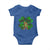 St Patricks Day Lucky Shamrock Bigfoot Baby Onesie Funny Sasquatch Irish