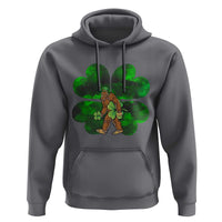 St Patricks Day Lucky Shamrock Bigfoot Hoodie Funny Sasquatch Irish