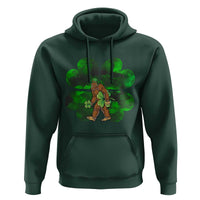 St Patricks Day Lucky Shamrock Bigfoot Hoodie Funny Sasquatch Irish