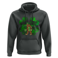 St Patricks Day Lucky Shamrock Bigfoot Hoodie Funny Sasquatch Irish