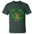 St Patricks Day Lucky Shamrock Bigfoot T Shirt Funny Sasquatch Irish