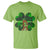 St Patricks Day Lucky Shamrock Bigfoot T Shirt Funny Sasquatch Irish