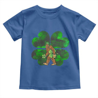 St Patricks Day Lucky Shamrock Bigfoot Toddler T Shirt Funny Sasquatch Irish