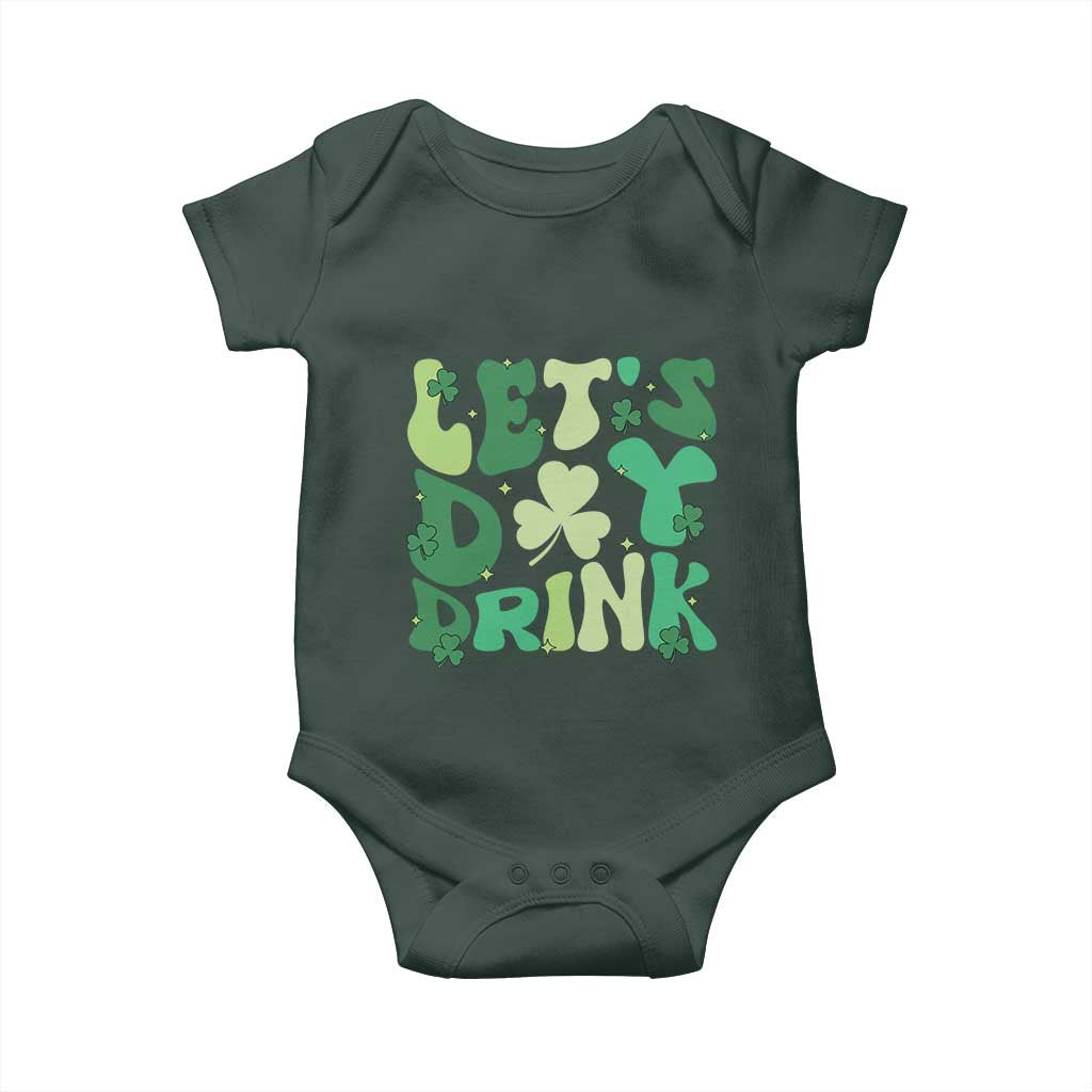 St. Patrick's Day Irish Pub Baby Onesie Let's Day Drink