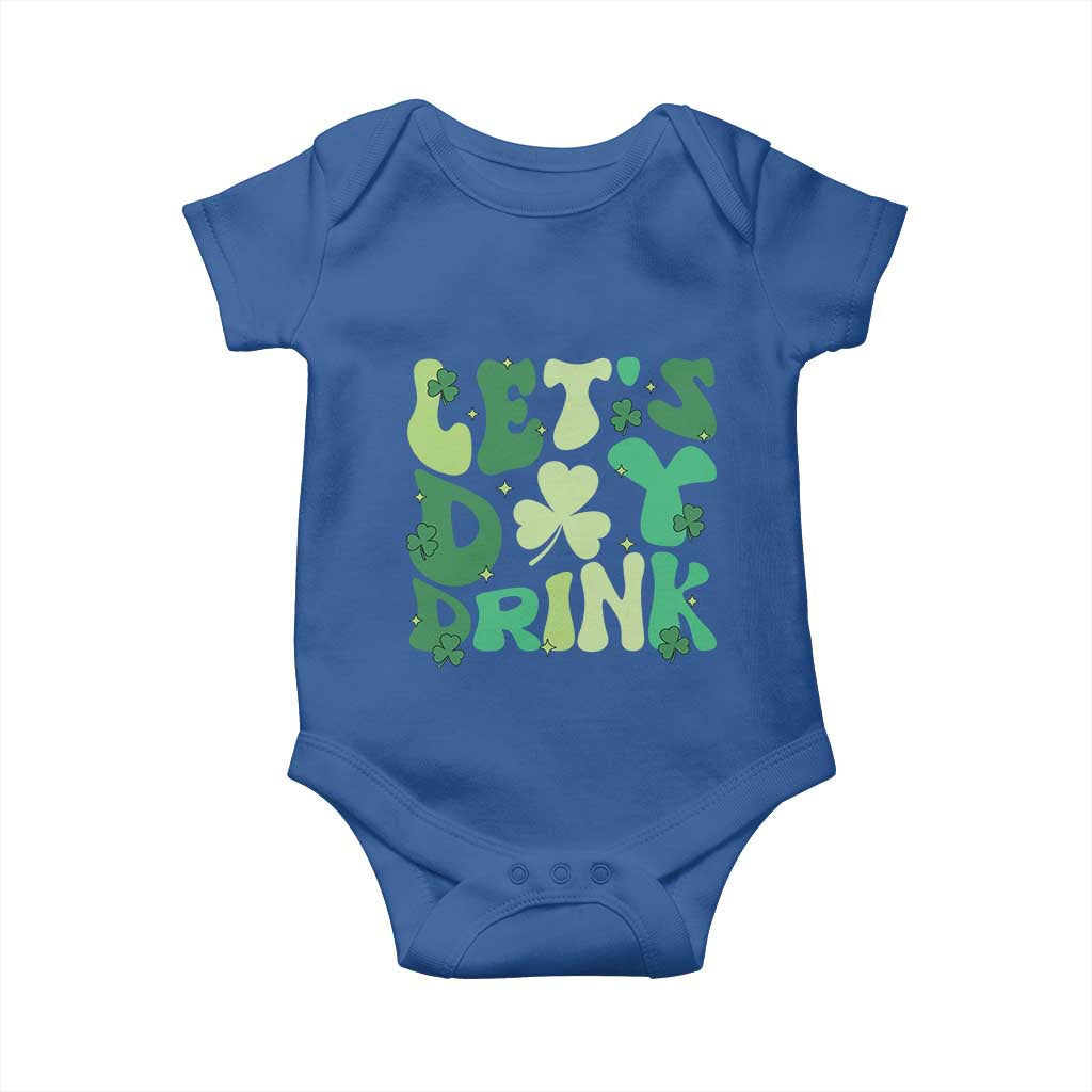 St. Patrick's Day Irish Pub Baby Onesie Let's Day Drink