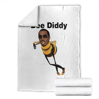 Bee Diddy Throw Blanket Dark Humor Internet Meme Brainrot Gen Z