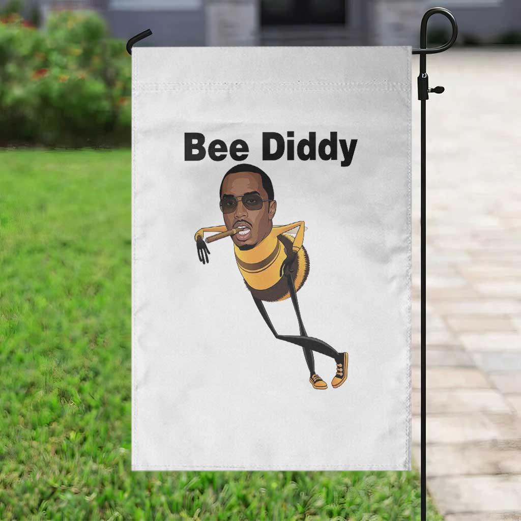Bee Diddy Garden Flag Dark Humor Internet Meme Brainrot Gen Z