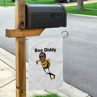 Bee Diddy Garden Flag Dark Humor Internet Meme Brainrot Gen Z