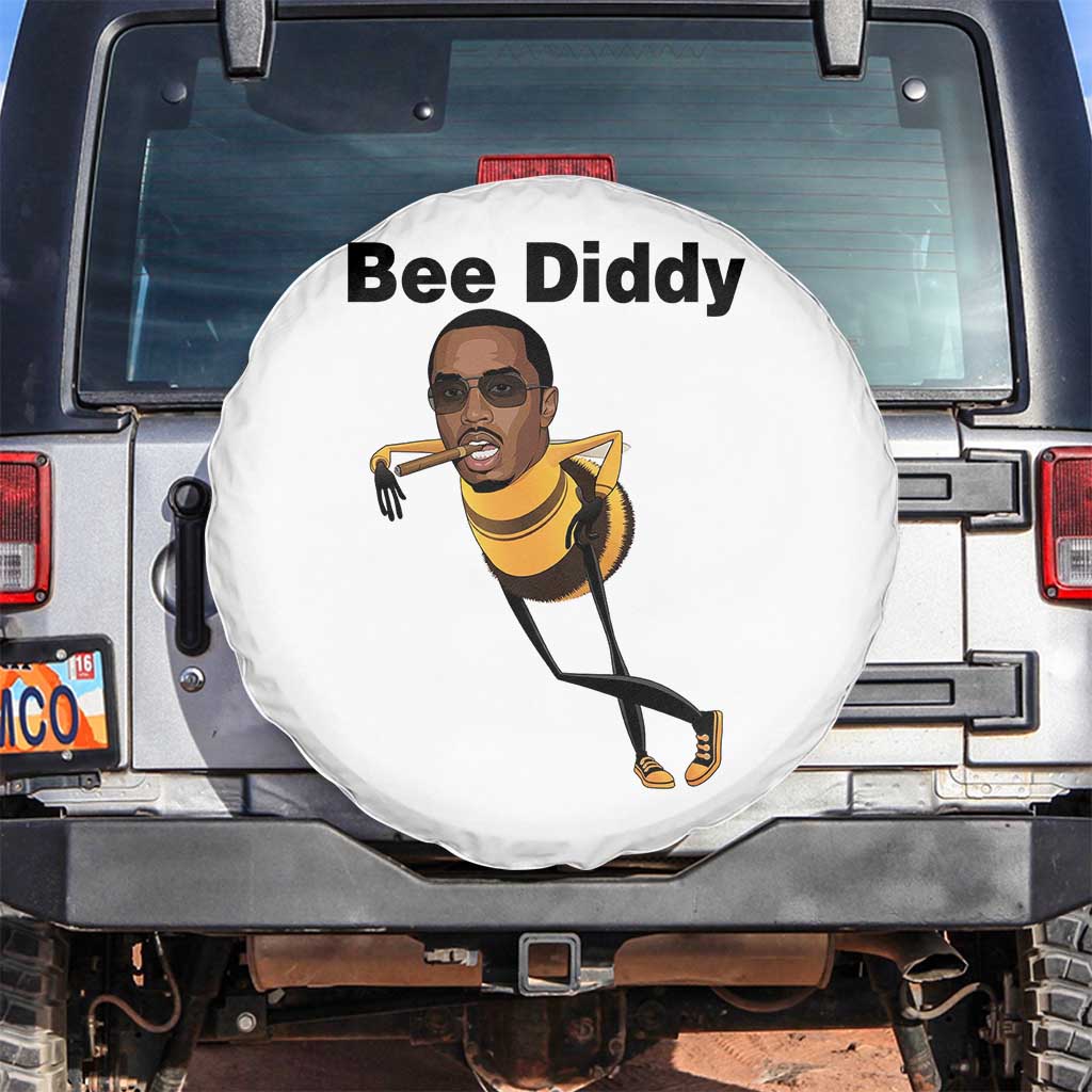 Bee Diddy Spare Tire Cover Dark Humor Internet Meme Brainrot Gen Z